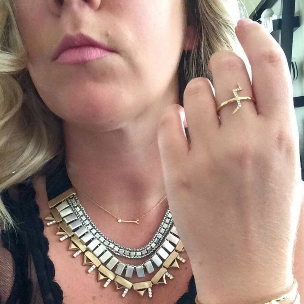 Stella & Dot Gold Arrow Ring